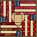 Flag and Heart Pattern
